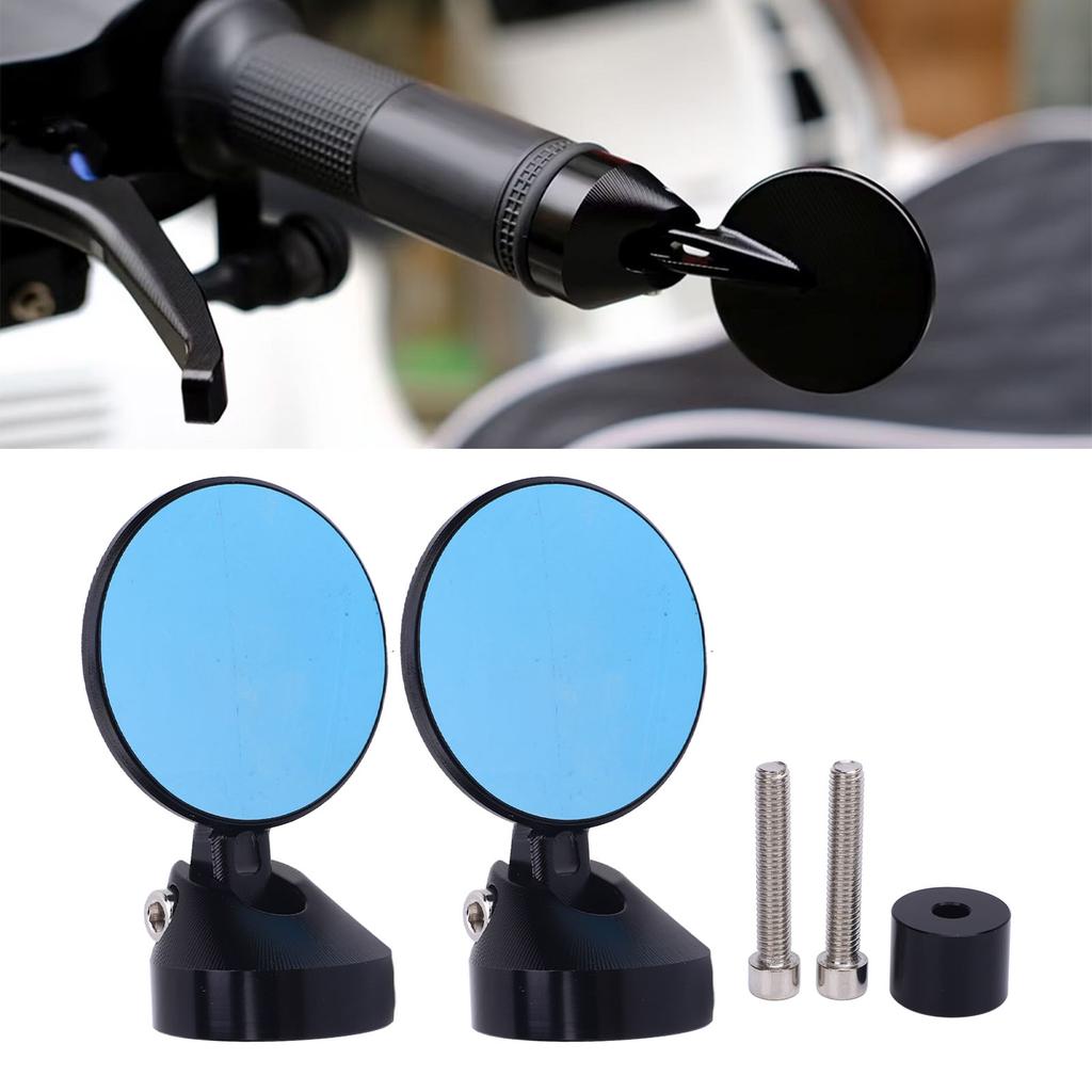 2 Pcs Handlebar Rearview Side Mirror Clear Round CNC Replacement for Sprint 50 150 Prima 50 150 GTS150 250 300 2013 To 2024