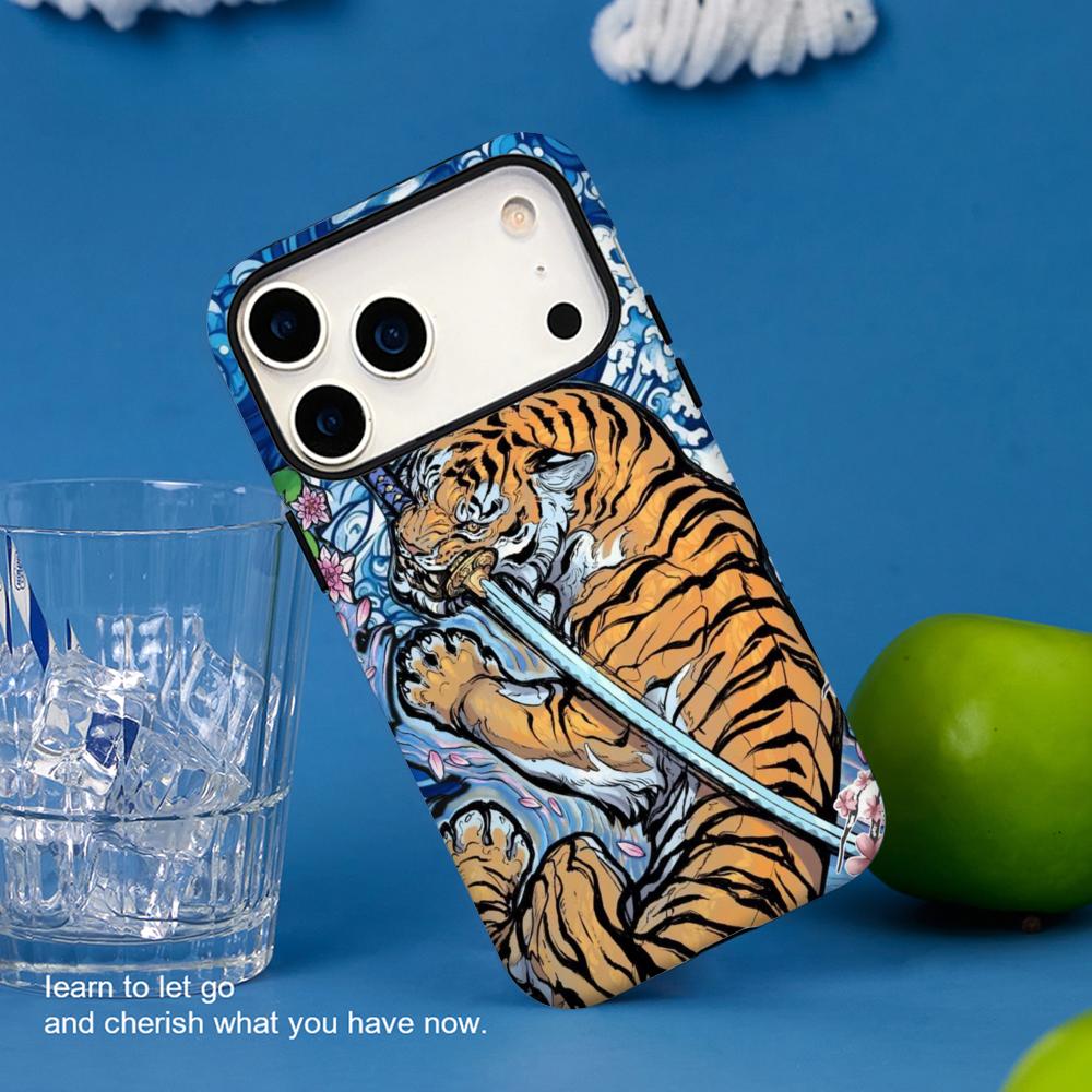 

Tiger japan art painting fashion pattern Phone Case Film shell For iPhone 17 16e 16 15 14 13 12 Pro Max Plus XS iPhone 16 Pro Max