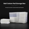 1pc Nail Storage Box Double Grille Dust Proof Belt Cover Cotton Sheet Napkin Storage Box Nail Accessories Finishing