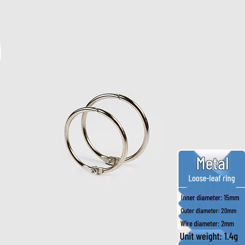 

Openable Metal Book Rings & Clasps for Loose-Leaf Binding and Desk Calendars