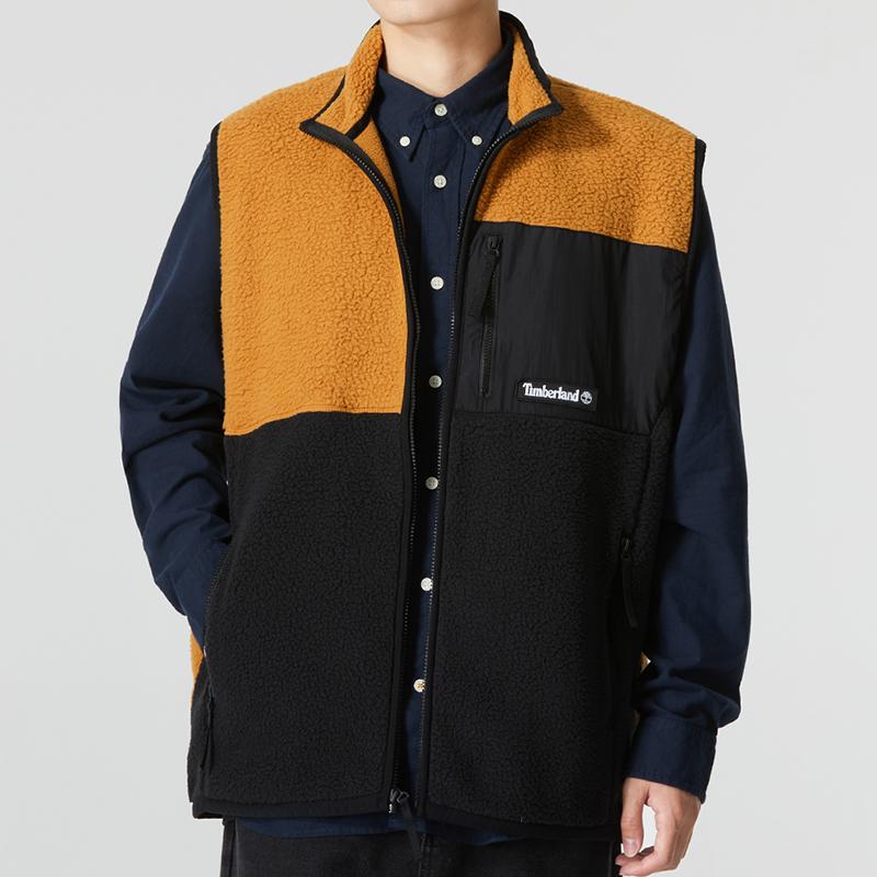 Timberland Outdoor Archive Sherpa Fleece Vest Men Vest Wheat A22F3-P57