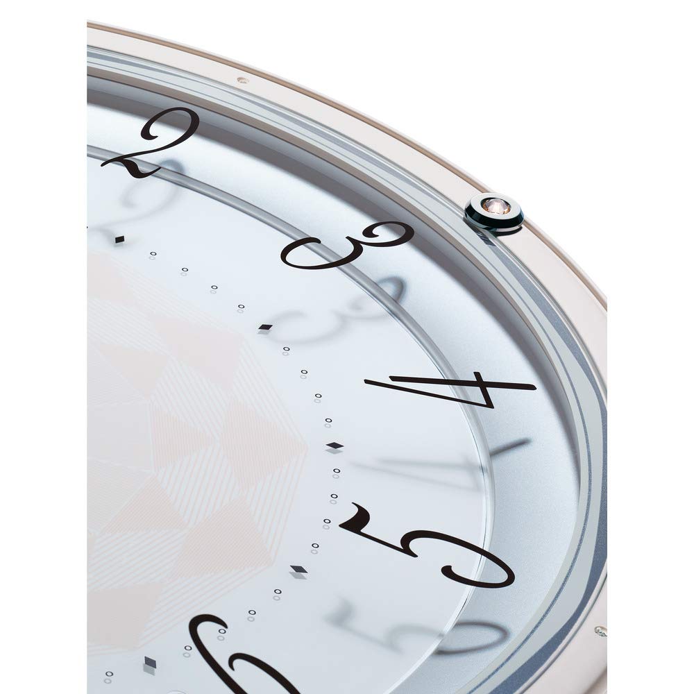 Seiko Uhr Wanduhr Hellrosa Ø x Funk Analog KX257P 33,0 cm