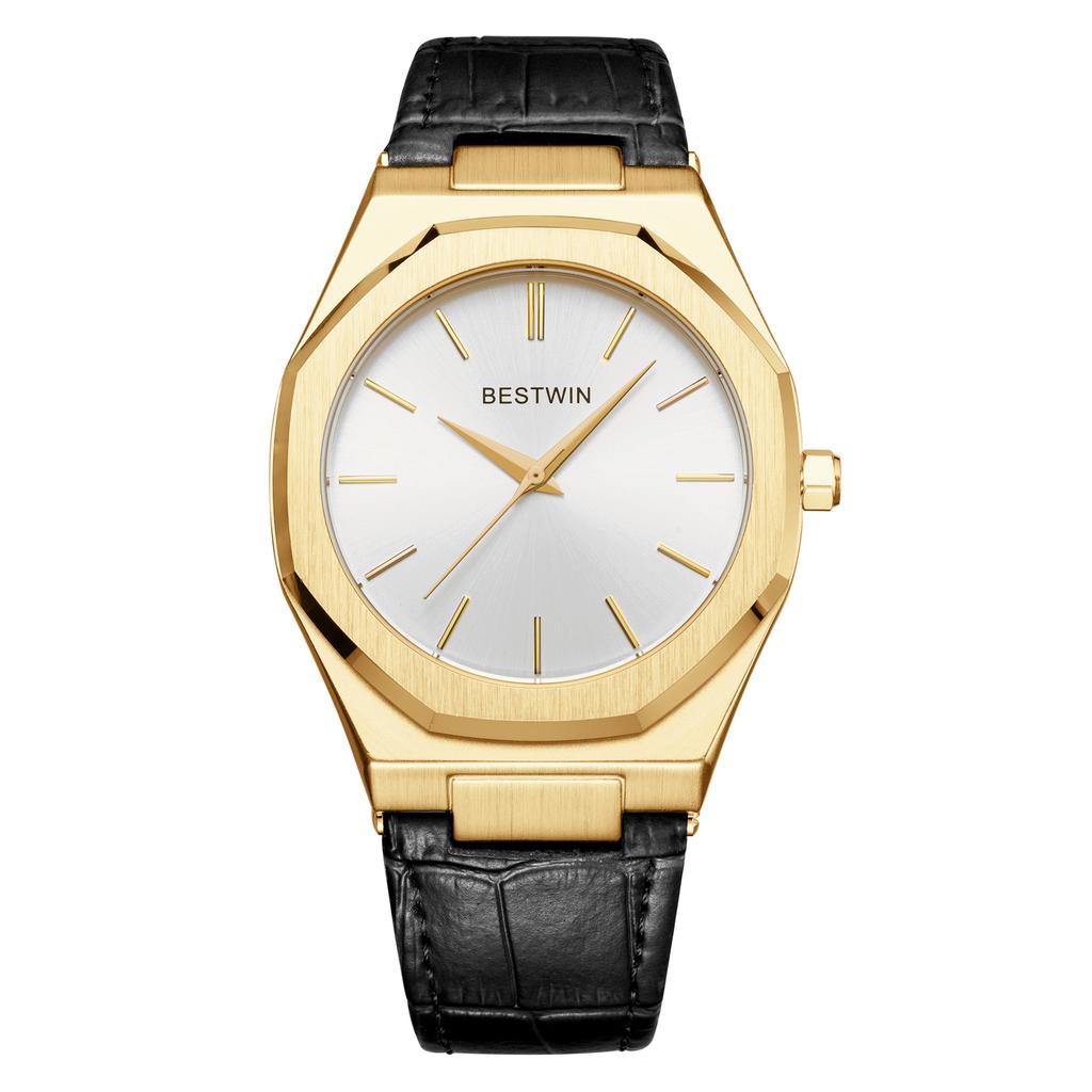 New Fashion Trendy Men's Watch with Waterproof Alloy Circular Dial for Life Business and Leisure Simple Men's Quartz Watch