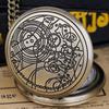 reloj de bolsillo Hombre Bronze Black/Bronze/Silver Exquisite Versatile Quartz Pocket Watch Clock Men Women Gift Steampunk