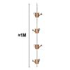 1pcs Functional And Decorative Rain Chains For Outdoor Use Easy 1M Metal Rainwater Drainage Chain Outdoor Decoration