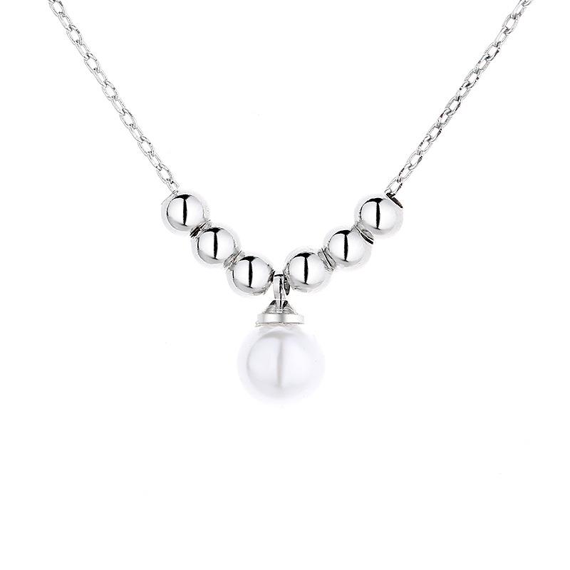 

Минималистичный дизайн INS с персонализированным жемчугом из Японии и Южной Кореи, нишевое ожерелье, универсальная и модная цепочка на ключицу