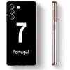 Portugal Flag Soccer 7 Phone Case For Samsung Galaxy S22 5G S20 Ultra S21 FE 5G S10E S9 S8 S10 Plus Note 20 10 Soft Clear Cover