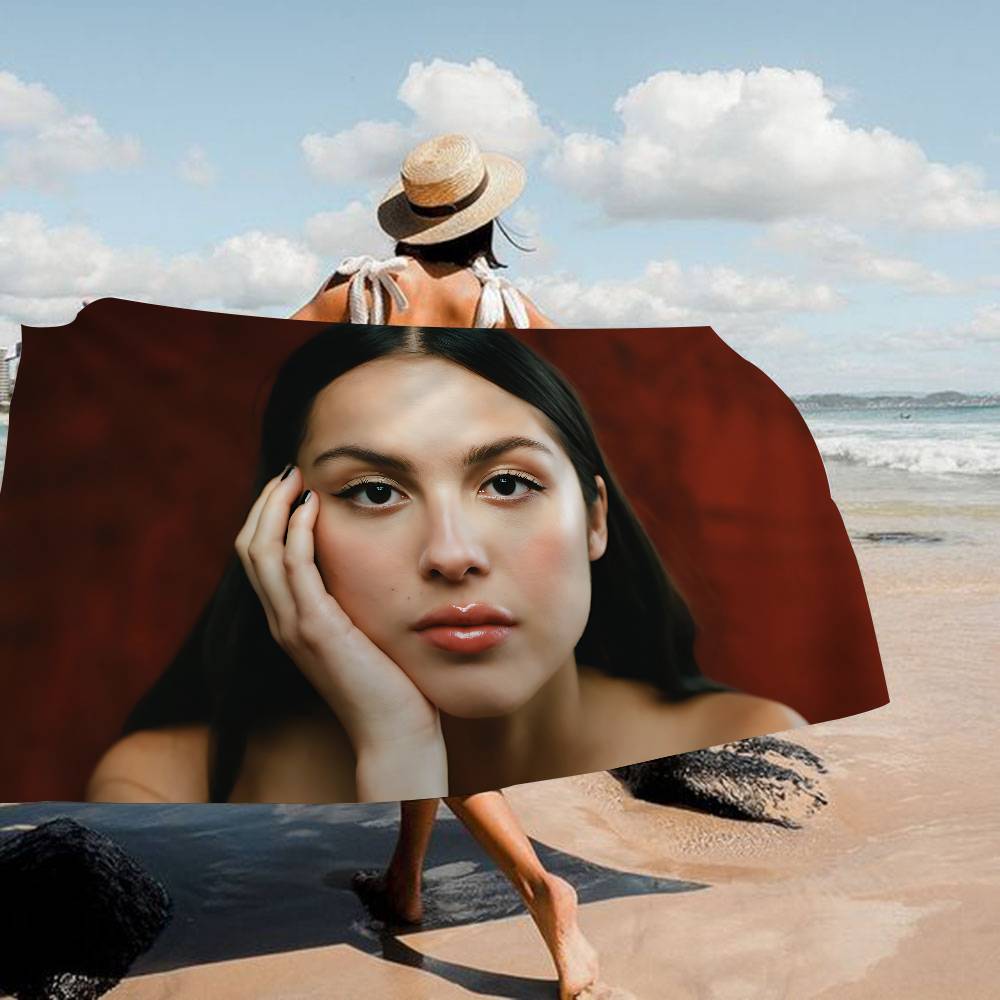 Singer O-Olivia R-Rodrigo Beach Towel Colorful Bath Towels Girl Microfiber Quick Dry Sand Free Beach Yoga Spa Gym Pool