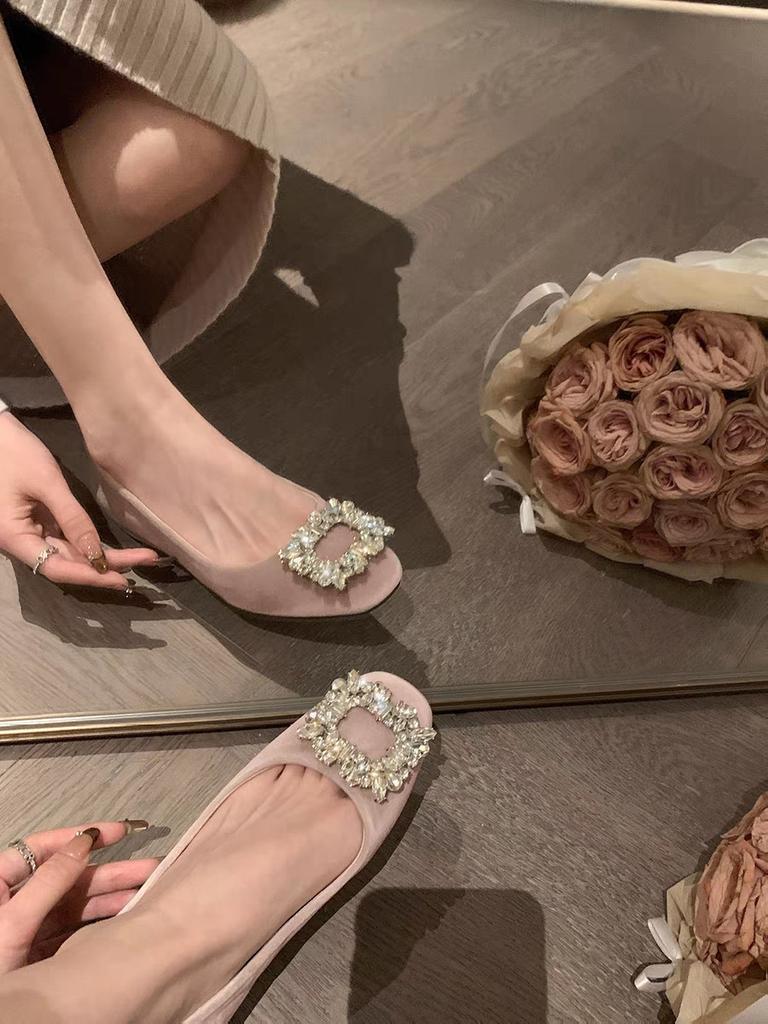 Euro New Women Flat Shoes Designer Square Toe Leather Casual Shoes Comfortable Slip-on Loafers