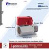 Compact Ball Valve with Double Male/Female Thread, Sizes 1/4", 3/8", 1/2", Pneumatic Polished Electroplated Switch Valve Accessory.