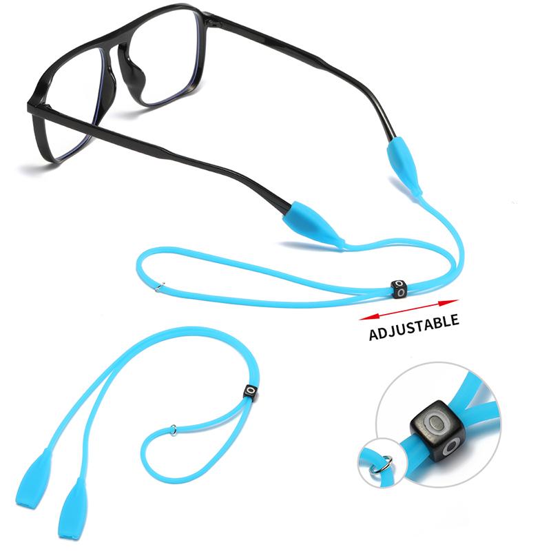 5 Pieces Per Set Adjustable Elastic Glasses Strap Soft Anti-slip Silicone Eyeglasses Rope High Quality Eyewear Lanyards