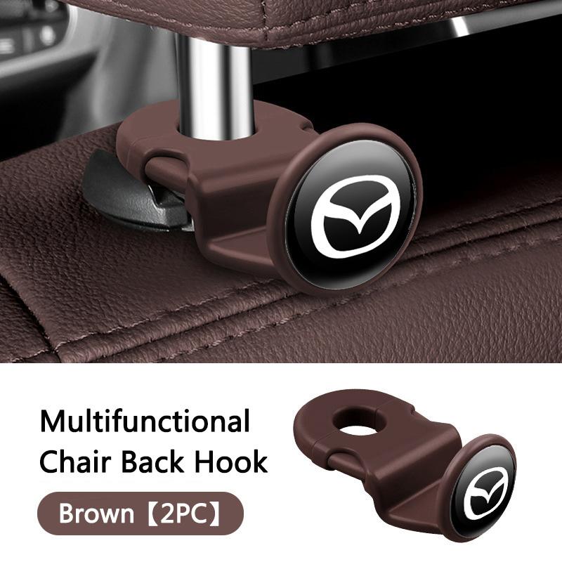 2pcs Universal Auto Seat Headrest Hook Storage Hidden For Mazda 2 3 6 5 Atenza CX3 A CX5 MX5 CX7 Axela CX30 CX90 CX60 CX50