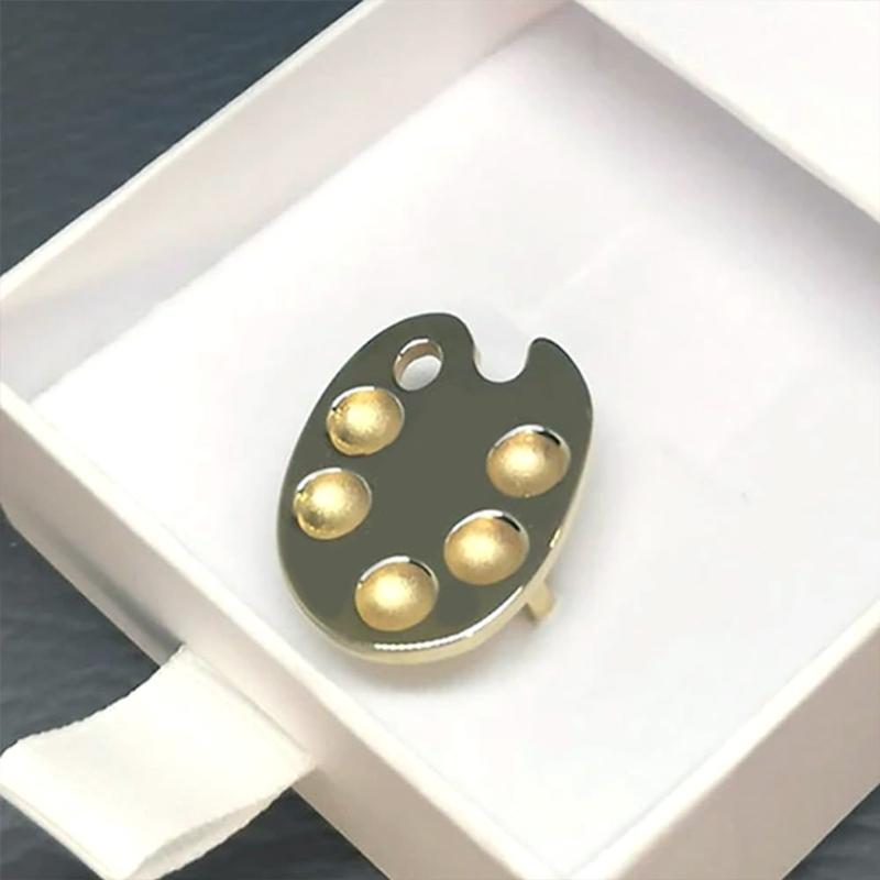 1/5 Pcs Nail Color Palette Nail Art Palette Fingertip Manicure Palette Ring Gel Polish Painting Plate for Salon Home Use