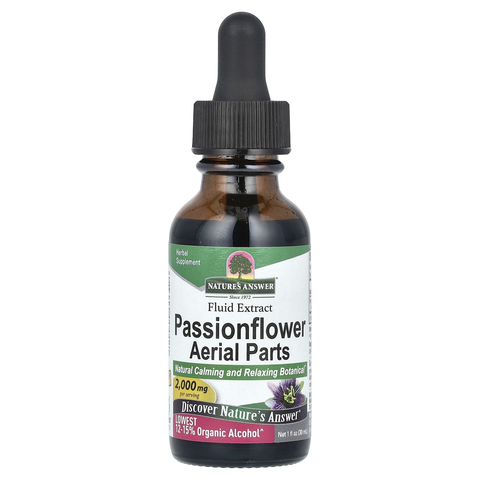 

Nature S Answer, Passion Flower Aerial Parts, Liquid Extract, 2,000Mg, 30Ml(1Fl Oz)