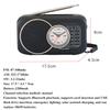 Mini Portable FM AM SW Radio Solar Charging Emergency Radios Receiver Wilress Bluetooth Speaker with Clock Support U Disk TF Car