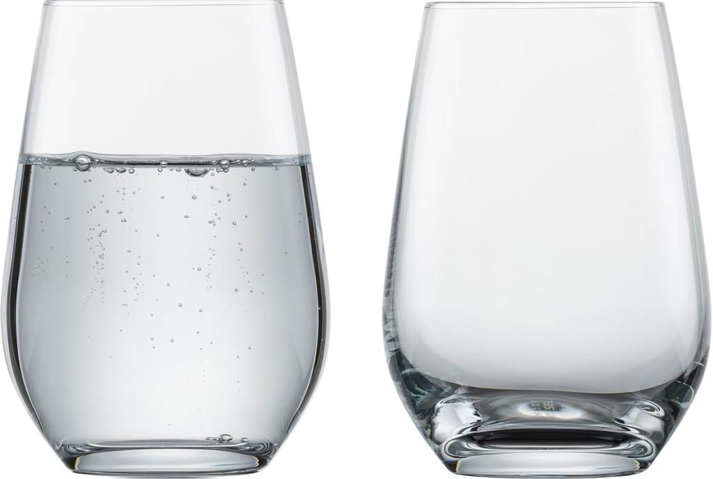 ZWIESEL GLAS Break-Resistant Forte Tumblers for Water, Mineral Water, and Soft Drinks, 13oz (Wine/Water), Pair of 2, Machine-Made (m123618)