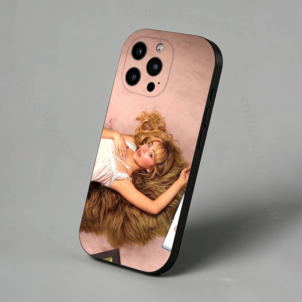 Singer S-Sabrina Carpenter Schlanke Rückseite Handyhülle für iPhone 17,16,15,14,13,12,11 Pro,Max,Plus,X,XS,XR,SE,Mini Schutzhülle