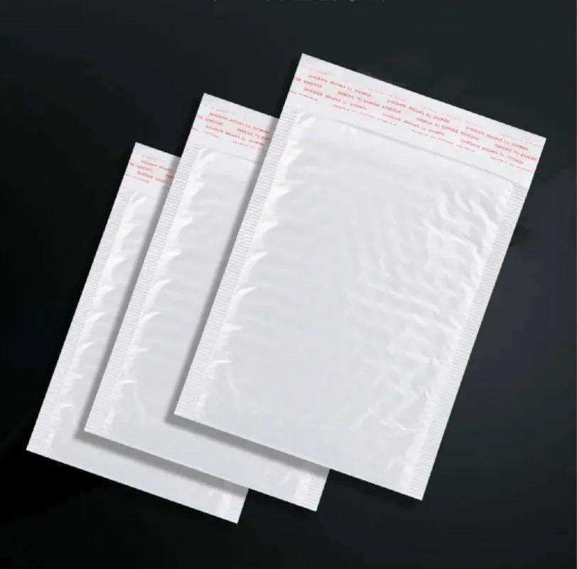 50Pcs White Foam Envelope Bag Mailers Padded Shipping Envelope with Bubble Mailing Bag Christmas Package Gift