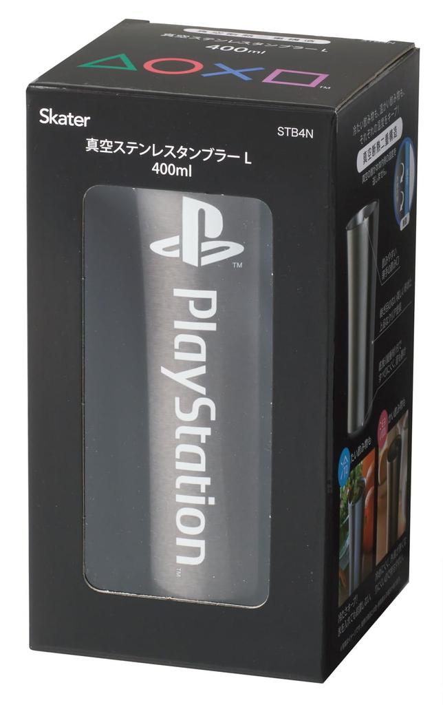 Skater Stainless Steel Vacuum PlayStation Logo STB4N-A Tumbler, 400ml, Insulated,
