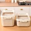 Insect Proof Moisture Proof Rice Box Transparent Storing Dry Grain Sealed Jar 5/10KG Storage Kitchen Container Food Storage Box