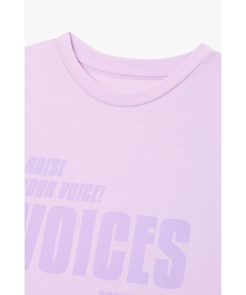 Bobeu Flopy Print Regular Fit T-Shirt_Violet 7156240006