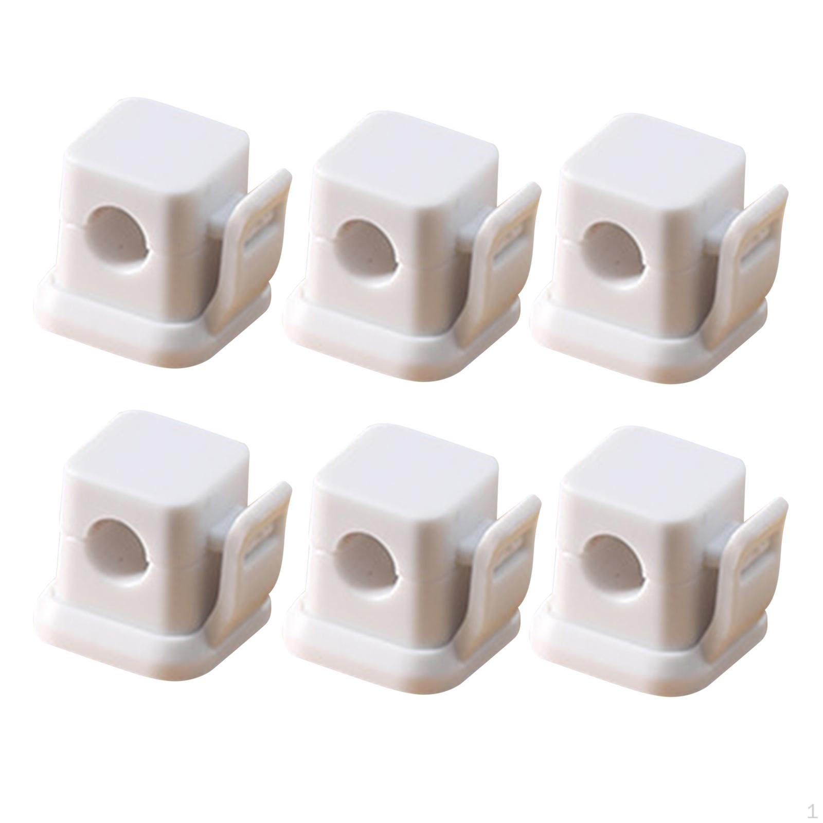 

6 штук магнитных зажимов для кабеля настольный органайзер для дома спальня стена белый