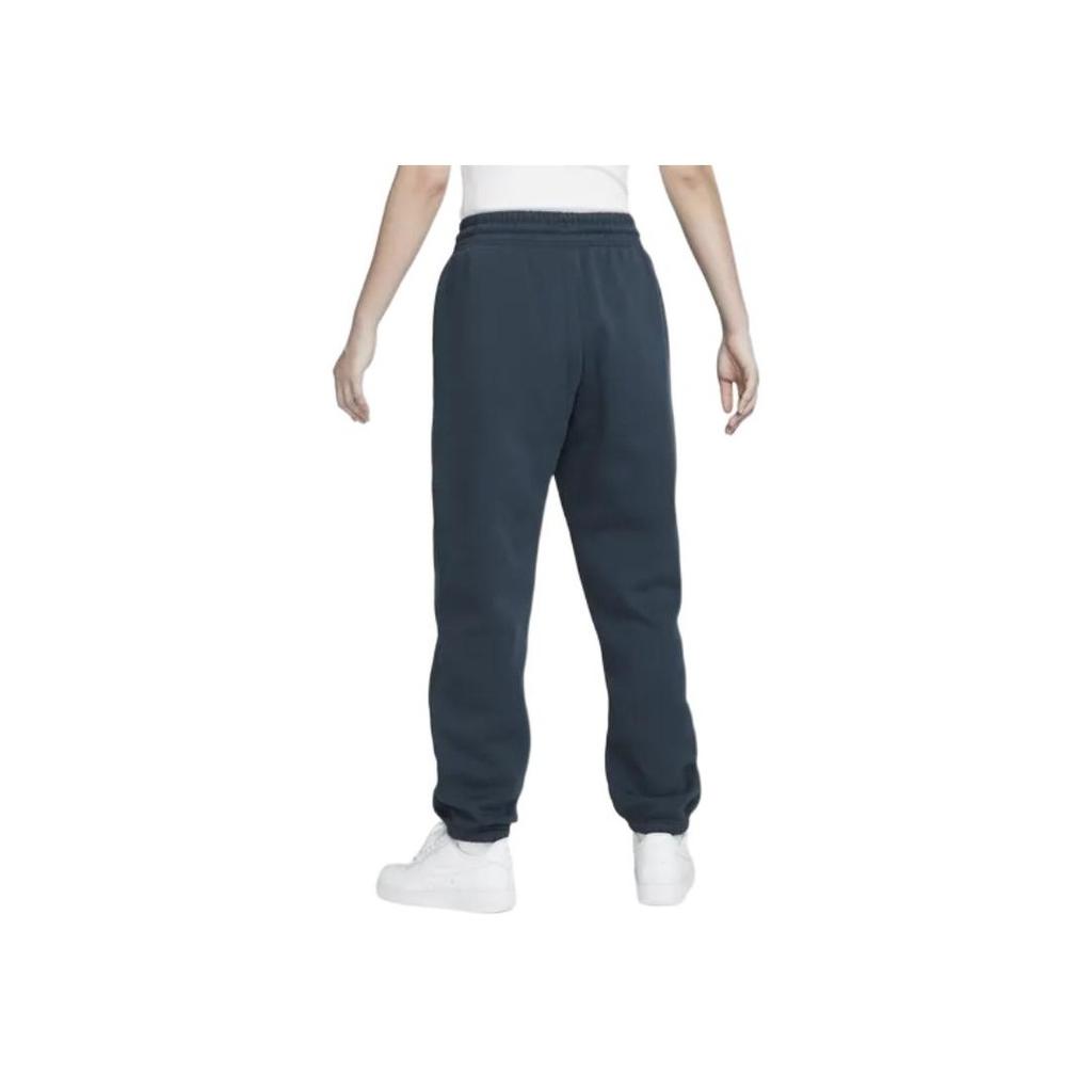 Nike Sportswear Phoenix Fleece Logo Solid Color Drawstring Knitted Sweatpants Women Bottoms Deep-Sea-Blue FZ5997-478