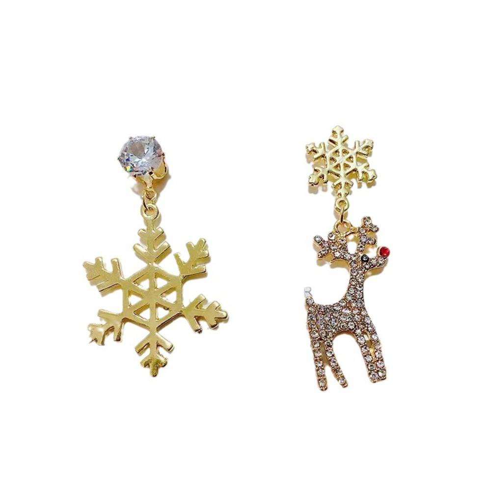 Pendant Christmas Drop Earrings Shiny Stud Earrings Fashion Ear Studs  Holiday Gifts