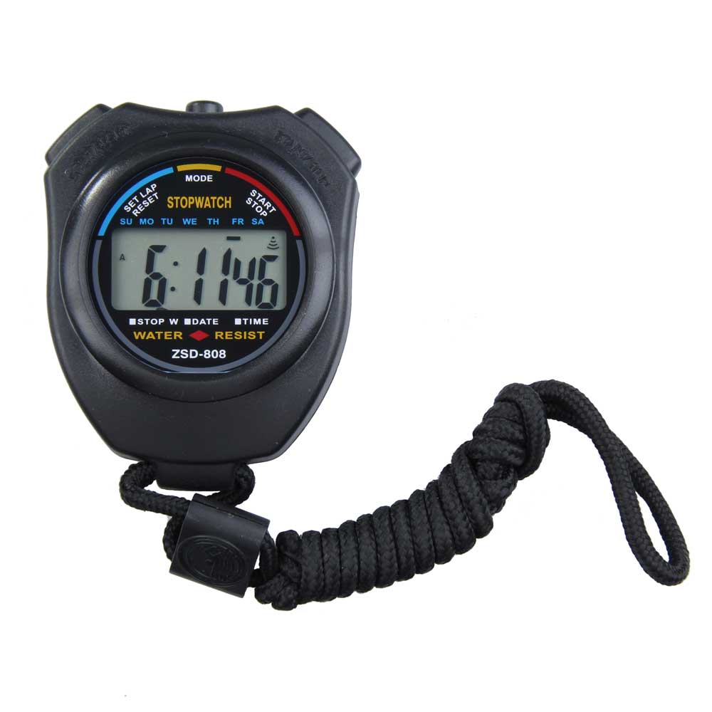 Digital Running Timer Electronic Stopwatch Timer Multifunctional Lightweight Portable Practical Convenient with Strap