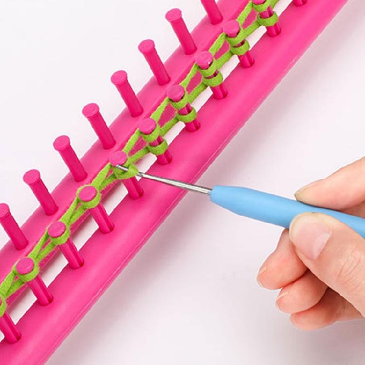 1 or 2 Set Knitting Tool Round Rectangular Knitted Loomed Set Knitting Frame For DIY Hat Scarves Easy Crafting Solution