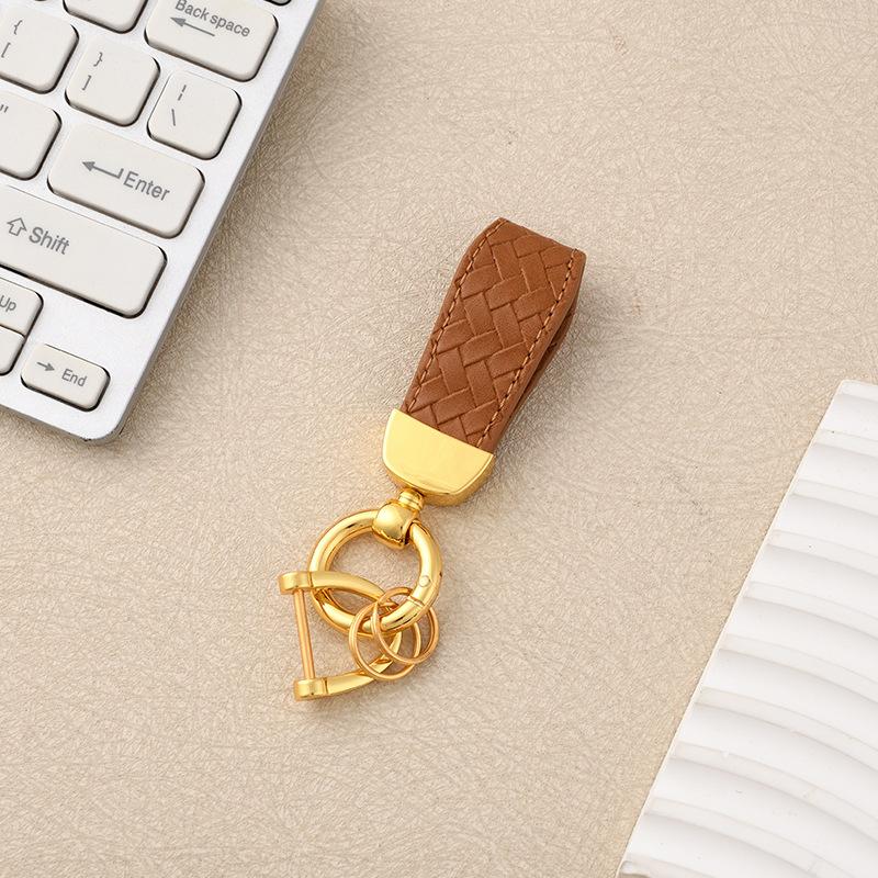 Cross-border Year of the Horse Car Home Keychain Wrist Rope Motorcycle Pendant Men's and Women's Metal Braided Rope Bag Key Chain