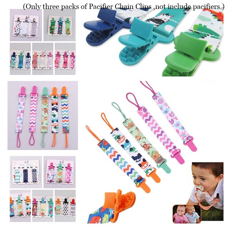 Ins Style Verdicktes Baby Schnullerketten Set, 3er-Pack mit Beißspielzeug