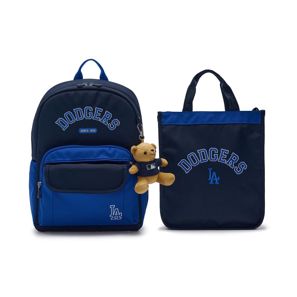 MLB Los Angeles Dodgers Letter Print Zipper Closure Two-In-One Backpack Men Backpack Navy-Blue Blue 7ABKV014N-07BLS