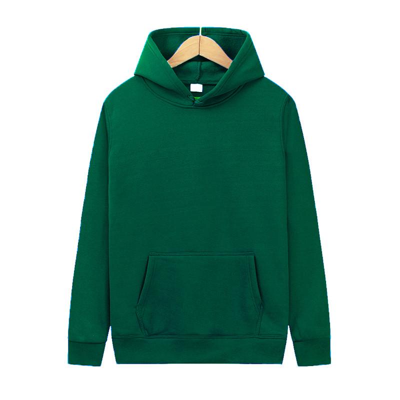 Unisex Solid Color Fleece Hoodie and Sweatpants Set