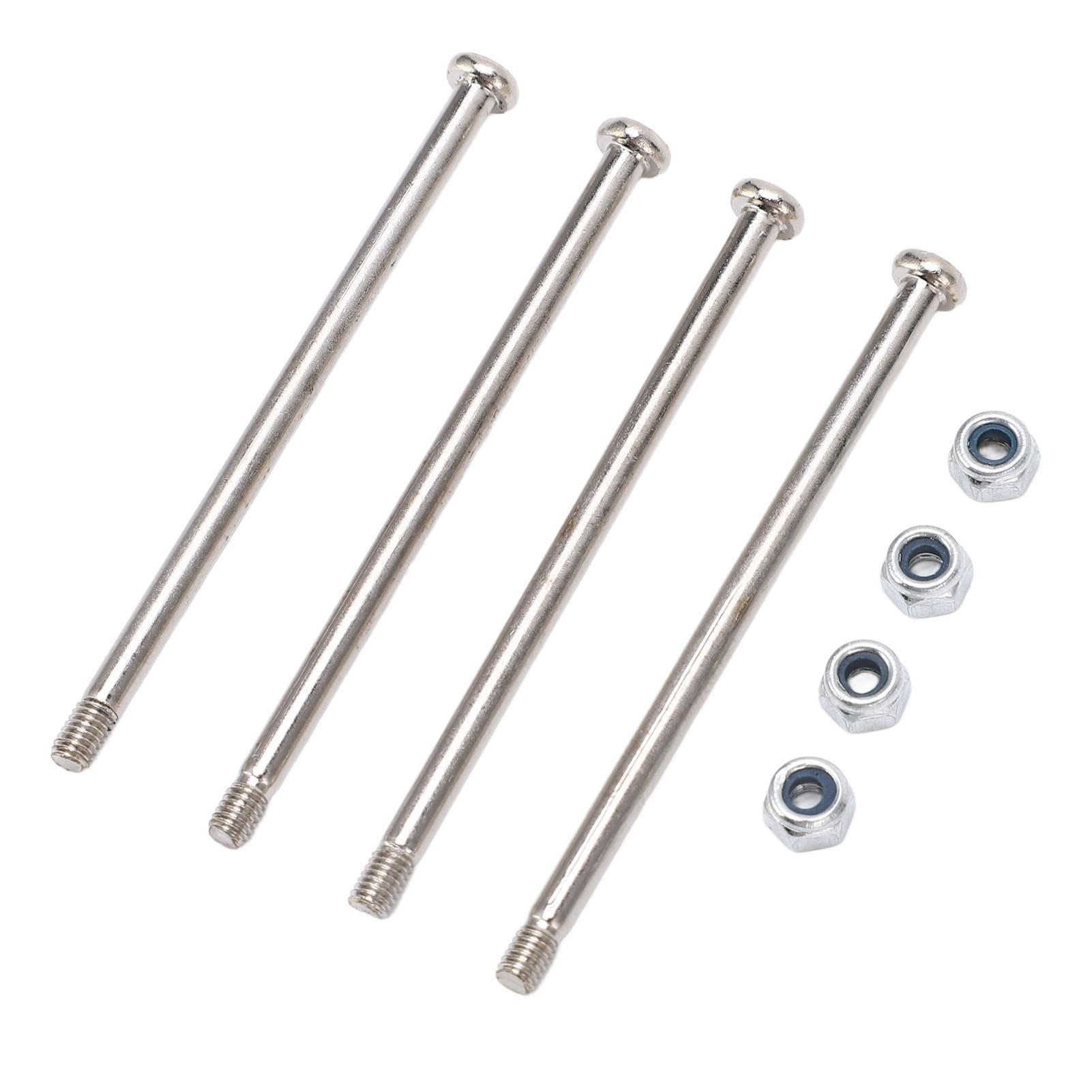 

4Pcs RC Screws and M3 Nuts Kit Stainless Steel Silver RC Car Repair Parts for WLtoys 104001