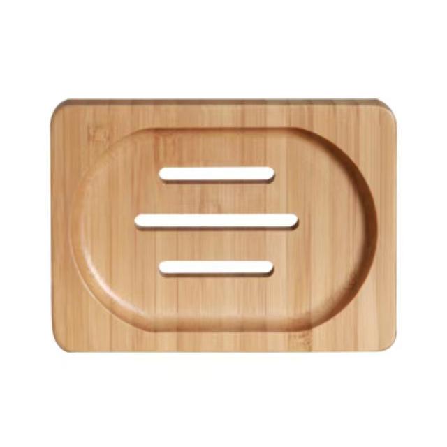 1/5/10pcs Wooden Natural Bamboo Soap Dishes Tray Holder Storage Soap Rack Plate Box Container Bathroom Soap Dish Storage Box