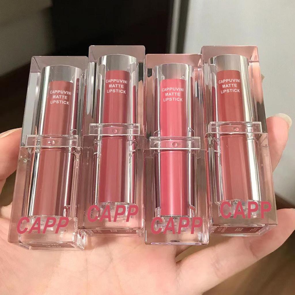 Cappuvini Matte Velvet Lip Glaze - Natural Student Lipstick