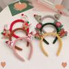 Cloth Snowman Christmas Cartoon Headband Hair Accessories Korean Style Head Hoop Women Hair Band