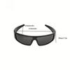 2PCS Futuristic Oval Glasses Stylish Y2K-Inspired Design for Fashionable Pography Social Media and Everyday Wear
