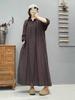 Plaid Single-Breasted Long-Sleeve Shirt Dress - Slimming & Casual for Spring & Autumn