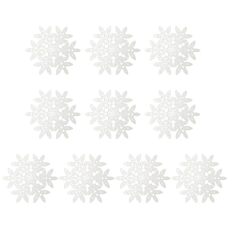 Christmas Snowflake Pendant Pack of 10 for Creative Ornament Living Room Decorat