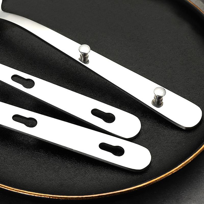 3Pcs/Set Portable Stainless Steel Tableware Fold Knife Utensil Spoon Set Spoon