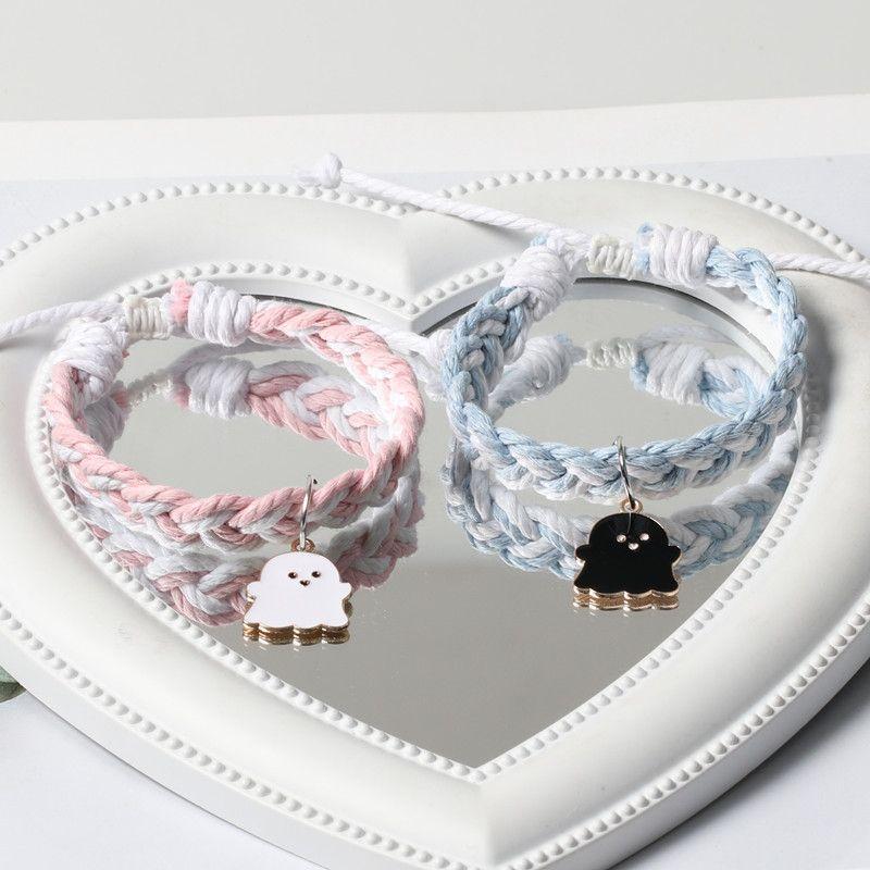 

Черно-белый магнитный для парня красивый мультяшный браслет Blue + Pink (no magnetic attraction)