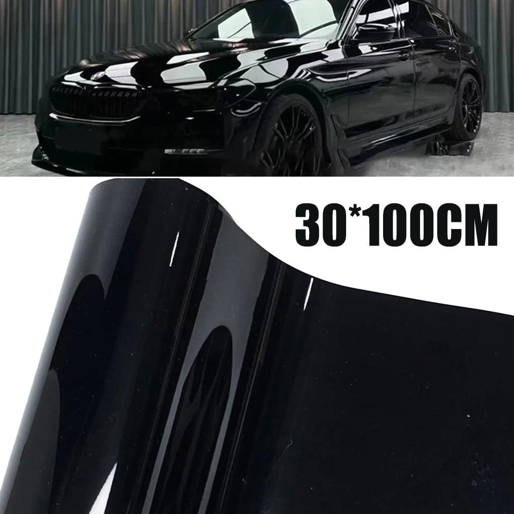 Aesthetic Enhancing High Gloss Black Vinyl Film for Cars DIY Use 300CM