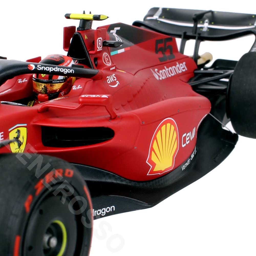 BBR Scale Ferrari F1 75 BAHRAIN GP 2022 Sainz Diecast Model BBR221855 1/18 C.