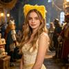 Artificial Gothic Headband Furry Cosplay Headband Artificial Cosplay Lolita Ears Headwear  Photo