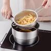 Stainless Steel Kitchens Strainer Basket Durable Build Comfortable Handle Portable and Effective for Various Use