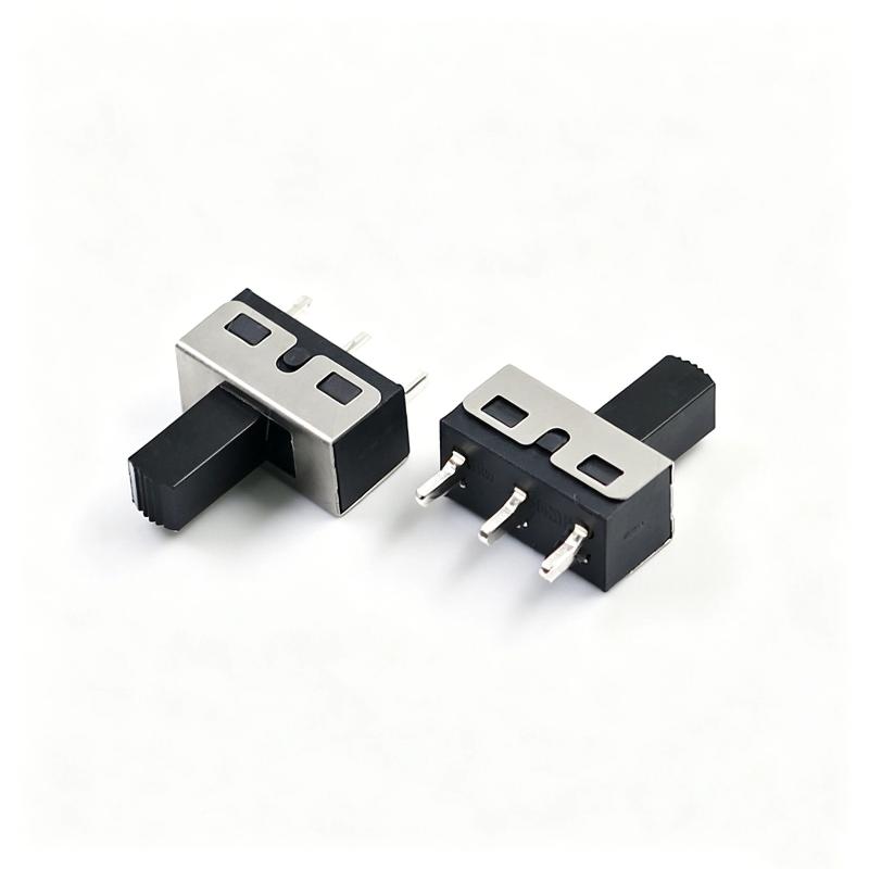 10Pcs 1P2T Vertical 2-Position 3-Pin Straight Pin Ss12E08Bg5 Toggle Switch High Curren Ss12D10G3 Handle Height 3Mm