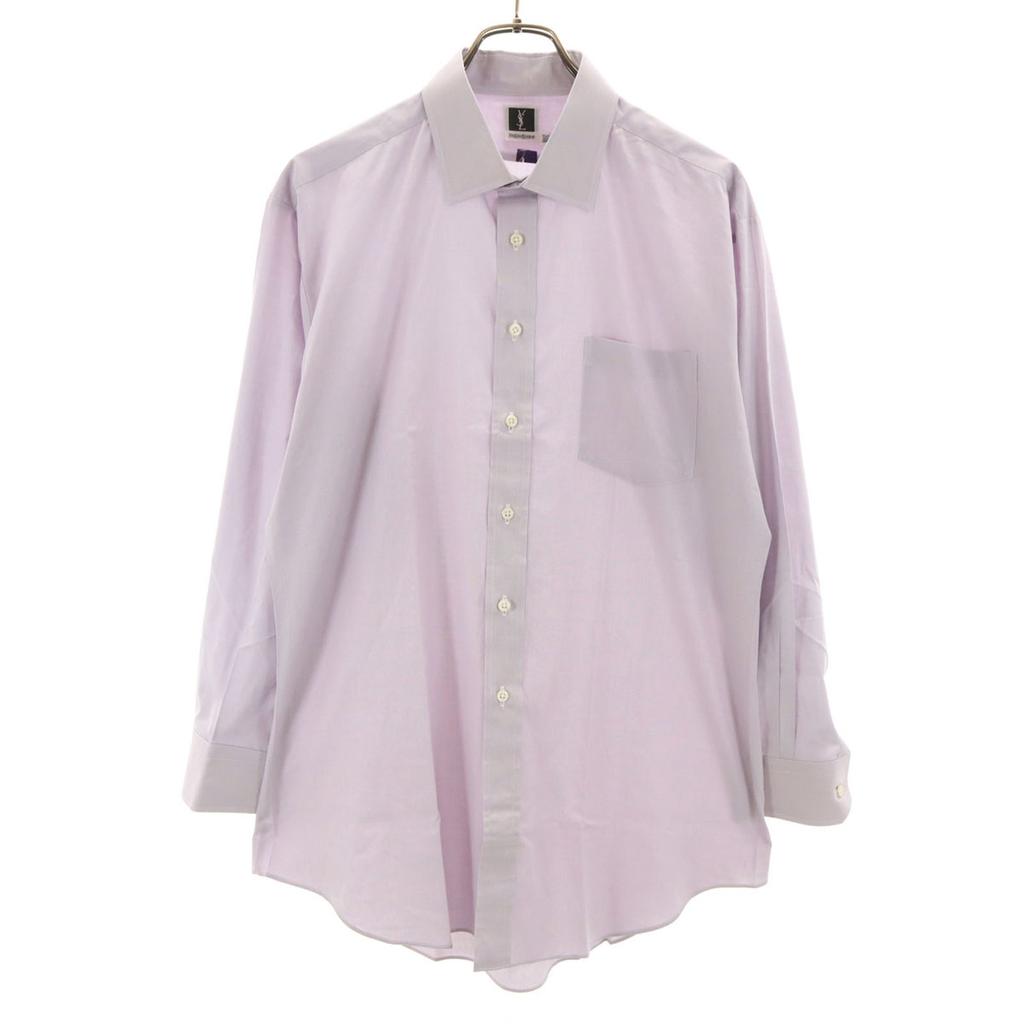 Yves Saint Laurent Long Sleeve Shirt Purple Men's Used