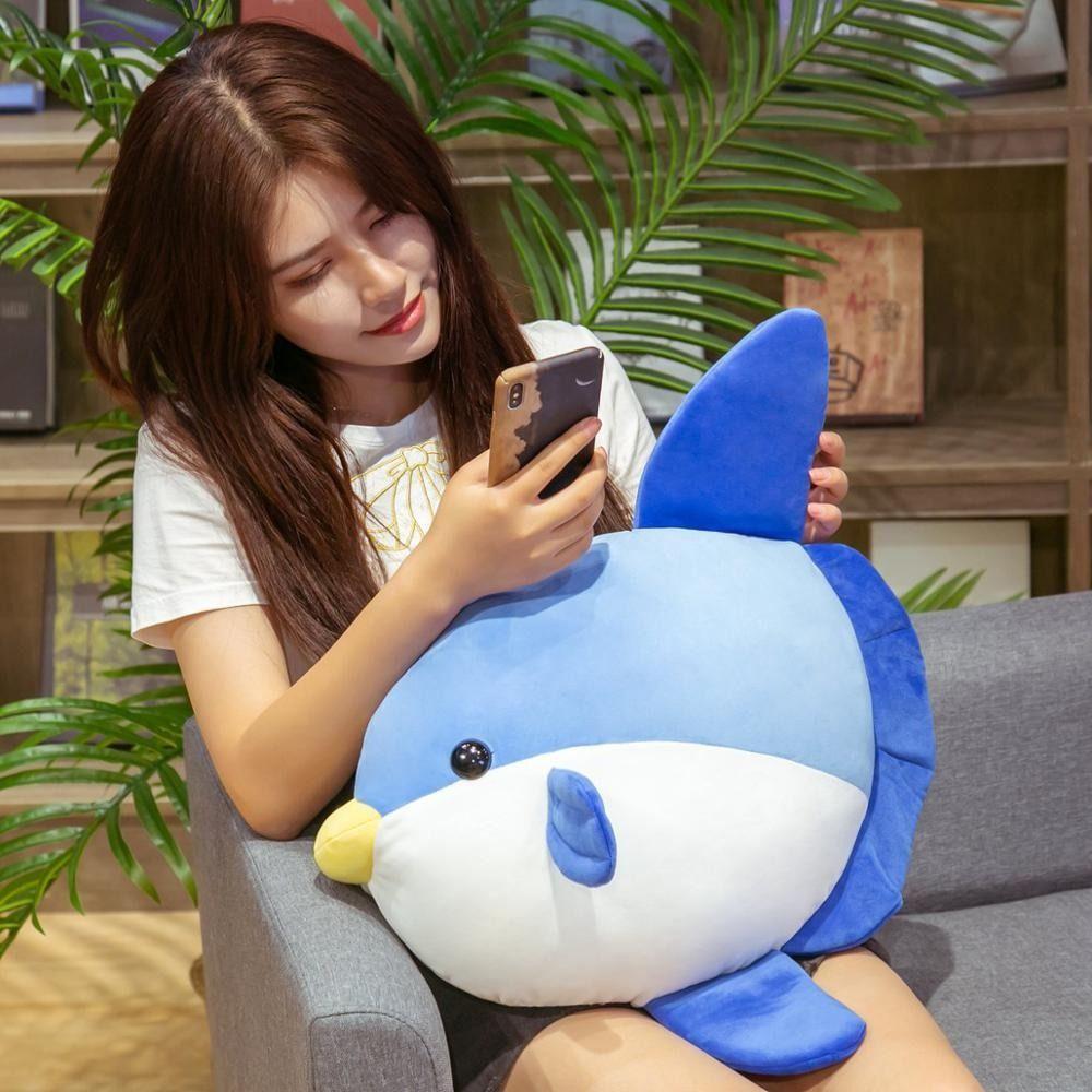 Room Decor Sofa Decor Animal Fish Pillow Sunfish Mola Doll Sunfish Plush Toys Anime Stuffed Toy